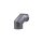 Buderus Abgasbogen RLU DIN1298 90 Gr schwarz 7736600981