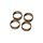 Buderus Klemmring-Set 22 mm, Messing, 4 Stück - 7735600131