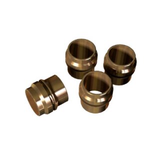 Buderus Klemmring-Reduzierung-Set 22 mm auf 18 mm, Messing, 4 Stück - 7735600130