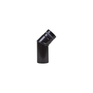 Buderus Abgasbogen 45 Gr 2-tlg o RÖ schwarz/Email 63043110