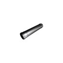 Buderus Abgasrohr verstellbar 500x0,6 m Spannring schw/Em...