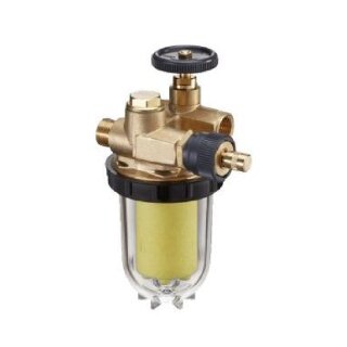 Oventrop Heizölfilter RL-Zuführung Olipur, DN10, 3/8" IG/AG, 50-75µ, Nr. 2122561