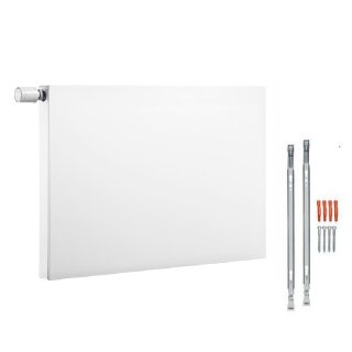 Buderus Heizkörper, Linksausführung VCM-Plan 33/300/1200, L Logatrend Flachheizkörper, FMS, Stopfen