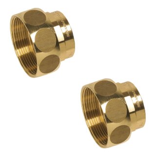 Verschraubungssatz RG 3/4" x 1 1/4" für Trinkwasser ohne Dichtungen aus Bronze - 80382200