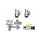 Buderus Anschluss-Set AS5-AP, Aufputz, GA-BS, Siphon-Set, HA, für Single - 7736613430