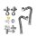 Buderus Anschluss-Set AS7-UP für Speicher unten, Unterputz, GU-BS, Siphon, HU, U-Flex - 7736613435
