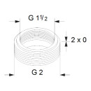 Grundfos Ausgleichsstücksatz A6 G1...