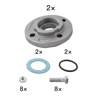 Biral Gewindeflansch Z31, 2"xDN40, 40mm (2x20mm) R 2" x DN40, PN 6 - 7738322552