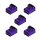 Anschlussklemme 3-polig N/L violett (5 Stück) - 87144044030