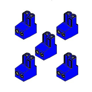Anschlussklemme 2-polig blau (5 Stück) - 87444040890