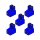 Anschlussklemme 2-polig blau (5 Stück) - 87444040890