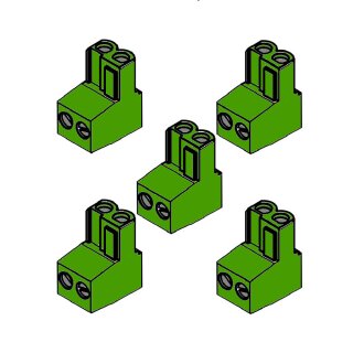 Anschlussklemme 2-polig grün für Steuergerät CUS-TRIM MID BC25 (5 Stück) - 87444040900