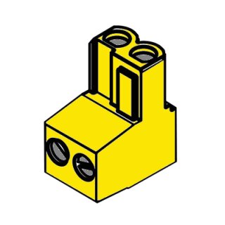 Anschlussklemme 2-polig HW/CH gelb für Steuergerät CUS-TRIM MID BC25 - 87144044060