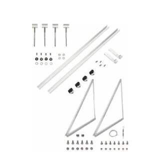 Buderus Aufdach-Aufständerung Grund-Set SKN4.0s / SKT1.0s,Pfanne/Ziegel, mit Sparrenanker-Set, senkrecht - 7739610084