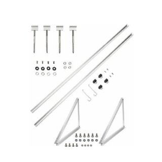 Buderus Aufdach-Aufständerung Grund-Set SKT1.0w, Pfanne/Ziegel, mit Sparrenanker-Set, waagerecht - 7739610090
