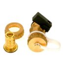 Füll- und Entleerungshahn, schwarz mit...