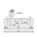 WHK Halterung Wandkonsole 140+230 für Logavent HRV2-140(S)/ 230(S)