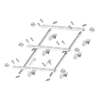 Buderus Aufdachmontage Grund-Set für hohe Lasten SKN4.0s / SKT1.0s, Pfanne/Ziegel, mit Sparrenanker, senkrecht - 7735600575