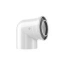Buderus Bogen konzentrisch DN80/125, 87 Grad, Stahl...