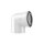 Buderus Bogen konzentrisch DN80/125, 87 Grad, Stahl lackiert/PP-Kunststoff, max. 120°C - 7738112648