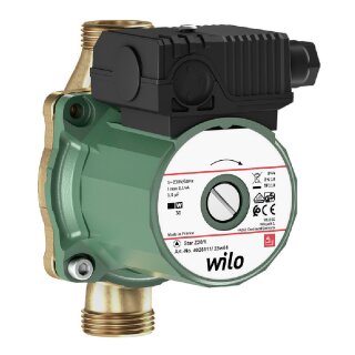 Wilo Nassläufer-Standardpumpe Star-Z 20/1,Rp1/2,1x230V,38W