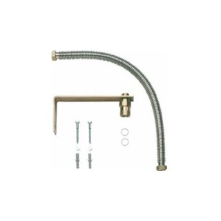 Buderus Anschluss-Set AAS Solar für Ausdehnungsgefäße, 0,6 m, Edelstahl-Wellschlauch DN20, Absperrautomat 3/4", Wandhalter 18-25 l - 7739300331
