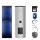 Buderus Solar-Paket Logaplus S103 für Trinkwasser 5,1 m² silber, 2x Flachkollektor SKT1.0 senkrecht, Edelstahl WW-Speicher ESM300, Solarstation KS0110 SC20/2 mit integr. Regelung, Solar Fluid, Anschluss-Set, Montage-Set Pfanne/Ziegel - 7739606222