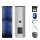 Buderus Solar-Paket Logaplus S105 für Trinkwasser 4,74 m² silber, 2x Flachkollektor SKN4.0 senkrecht, Edelstahl WW-Speicher ESM300, Solarstation KS0110 SC20/2, Solar Fluid, Anschluss-Set, Montage-Set Pfanne/Ziegel - 7739606284