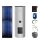 Buderus Solar-Paket Logaplus S106 für Trinkwasser 4,74 m² silber, 2x Flachkollektor SKN4.0 senkrecht, Edelstahl WW-Speicher ESM300, Solarstation KS0110 SM100/2, Solar Fluid, Anschluss-Set, Montage-Set Pfanne/Ziegel - 7739606296