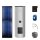 Buderus Solar-Paket Logaplus S106 silber, 2x Flachkollektor SKN4.0 senkrecht 4,74 m², Edelstahl WW-Speicher ESM300, Solarstation KS0110 SM100/2 mit integr. Solarmodul, Solar Fluid - 7739606298
