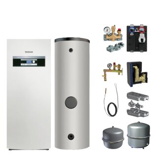 Buderus WPS 13-1 Wärmepumpen-Paket Logaplus WPS7-1, Marani Kombispeicher BPU500-C, Heizkreis-Set HS25/6 ungemischt, Solebefülleinrichtung, 1 Heizkreis ungemischt - 7739616845