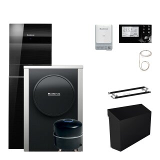 Buderus WLW196i.2-4 AR TP120 S+ (silent) Wärmepumpen-Paket Logaplus mit integ. Pufferspeicher 120L, Bedieneinheit HMC310, Funkmodul MX400 - 7739618654