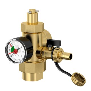 Flamco Flexcon Gefäßanschlussgruppe GAG 1 Nr. 27293, geeignet für 100-1000 Liter Gefäße,  1" F, Messing - 80508080