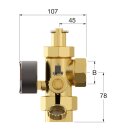 Flamco Flexcon Gefäßanschlussgruppe GAG 1 Nr. 27293, geeignet für 100-1000 Liter Gefäße,  1" F, Messing - 80508080