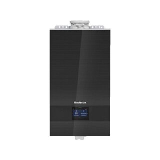 Buderus Gas-Brennwert-Kombigerät Logamax plus GB182i.2-20 kW KD H, mit integr. Warmwasserbereitung, Erdgas, schwarz - 7736902127