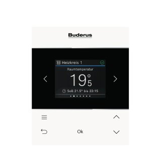 Buderus Fernbedienung RC220 für Logamatic BC400 Bedieneinheit, kabelgebunden - 7738112948