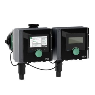 Wilo Stratos MAXO-D 30/0,5-10 180mm R1 1/4" - G2" 268W PN10 1ph 230V Premium-Smart-Doppelpumpe inkl. Wärmedämmung, Stecker gerade - 7738333842