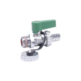 BEE KFE Füll-/Entleerhahn 195 D2 für Trinkwasser 1/2" Außengewinde DN15, Durchgangsform, PN10, Messing verchromt - 7738342453
