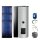 Buderus Solar-Paket Logaplus S109 für Trinkwasser 7,11 m² silber, 3x Flachkollektor SKN4.0 senkrecht, Edelstahl WW-Speicher ESMS300 mit integr. Solarstation KS0105T SM100, Solar Fluid, Anschluss-Set, Montage-Set Pfanne/Ziegel - 7739606301