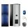 Buderus Solar-Paket Logaplus S70 für Trinkwasser 4,74 m² silber, 2x Flachkollektor SKN4.0 senkrecht, WW-Speicher SMS310 mit integr. Solarstation KS0105T SM100, Solar Fluid - 7739618390