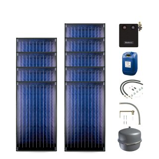 Buderus Solar-Paket Logaplus S97, 21,33 m², 9x SKN4.0-s, KS0120/2 HE, Zubehör, Aufdachmontage-Set