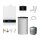 Buderus GB192i.2-15 kW Gas-Brennwert Paket Logaplus W50, Warmwasserspeicher S120, Bedieneinheit BC400, Fernbedienung RC220, weiß - 7739621187
