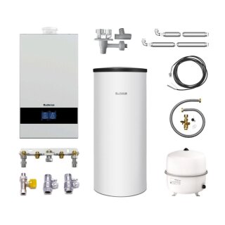 Buderus GB172i.2-20 W H Gas-Brennwert Paket Logaplus W22
, Warmwasserspeicher SU160, Bedieneinheit BC400 - 7739621313