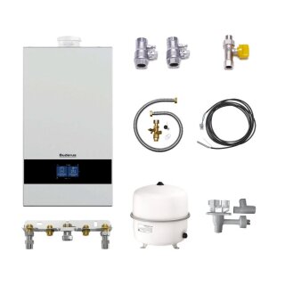Buderus 
GB172i.2-20 kW W H Gas-Brennwert Paket Logaplus W22S, Bedieneinheit BC400 - 7739621319