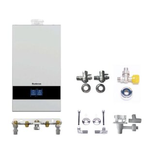 Buderus GB172i.2-20 kW KDW H Gas-Brennwert-Kombigerät Paket Logaplus W25, intergierter WW-Durchlauferhitzer, Bedieneinheit BC400, Unterputz - 7739621325