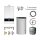Buderus GB182i.2-20 kW WH Gas-Brennwert Paket Logaplus W42, Warmwasserspeicher 
S120, Bedieneinheit BC400, weiß - 7739621360