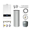 Buderus GB182i.2-20 kW WH Gas-Brennwert Paket Logaplus W42, Warmwasserspeicher 
SU160, Bedieneinheit BC400, weiß  - 7739621362