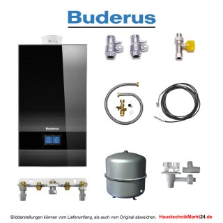 Buderus Logaplus-Paket W42S GB182i.2-20 H
BC400, 35L MAG, WW-Fühler, schwarz