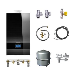Buderus GB182i.2-25 kW H Gas-Brennwert Paket Logaplus W42S
, Bedieneinheit BC400, Warmwasserfühler, schwarz - 7739621377