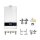Buderus GB182i.2-20 kW KDW H Gas-Brennwert Paket Logaplus W43, integrierter Durchlauferhitzer, Bedieneinheit 
BC400, Unterputz, weiß - 7739621384